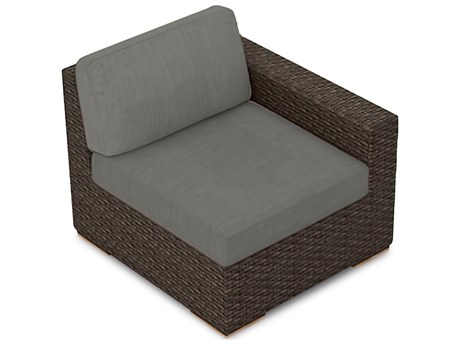 Harmonia Living Arden HDPE Wicker Right Arm Lounge Chair