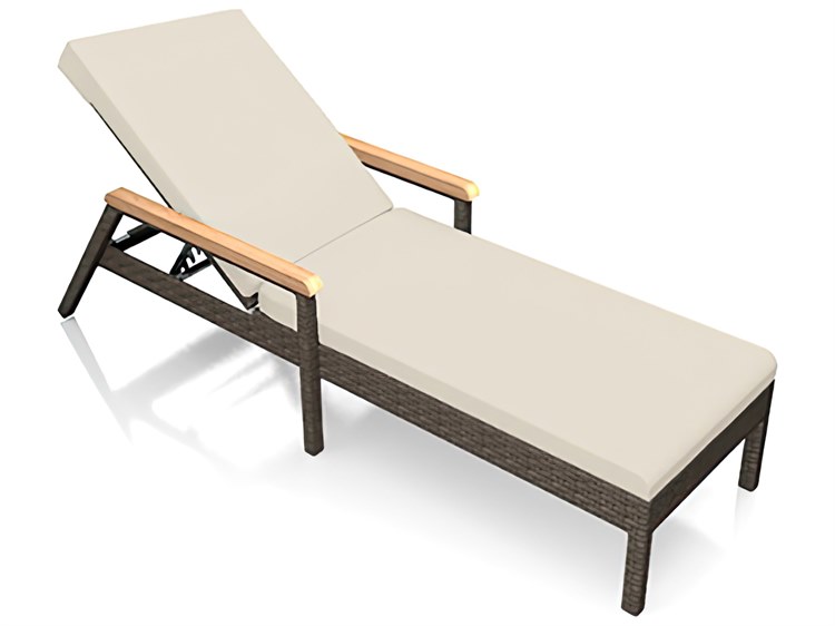 Harmonia Living Arden Wicker Reclining Chaise Lounge