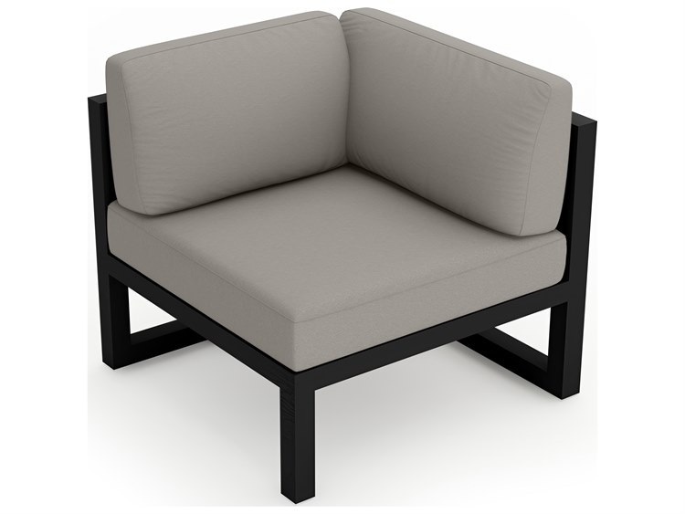 Harmonia Living Avion Aluminum Corner Section Outdoor Patio Lounge Chair