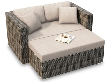 Harmonia Living District Wicker Day Lounger