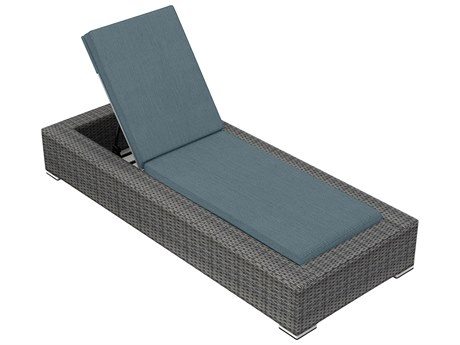 Harmonia Living District Wicker Armless Chaise Lounge