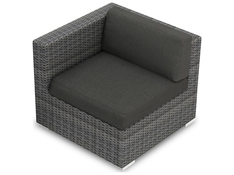 Harmonia Living District Wicker Left Arm Section Lounge Chair