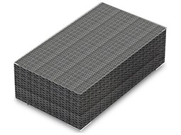 Caluco Dijon Wicker Majestic Black Rectangular Outdoor Patio Caluco Dijon Wicker Majestic Black Rectangular Outdoor Patio