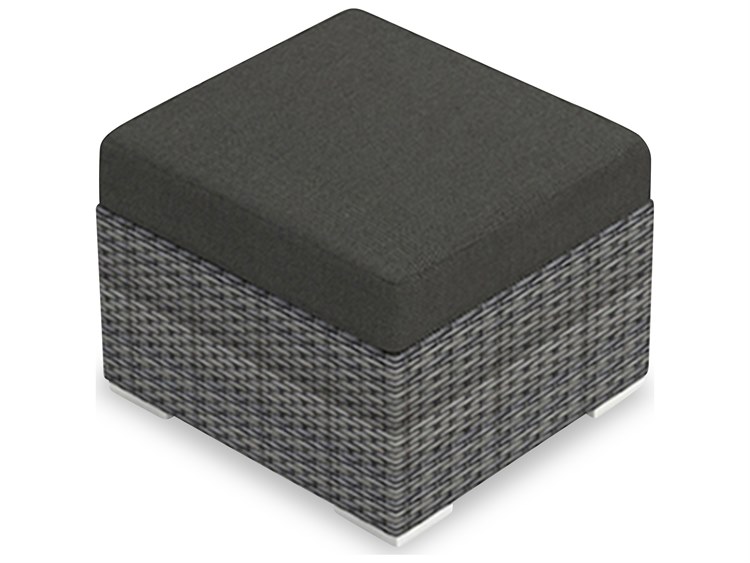 Harmonia Living District Wicker Patio Ottoman