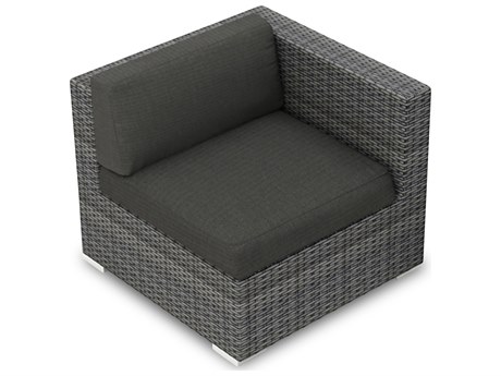 Harmonia Living District Wicker Right Arm Section Lounge Chair