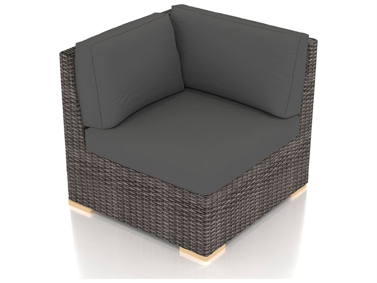 Harmonia Living Dune Wicker Corner Section Lounge Chair