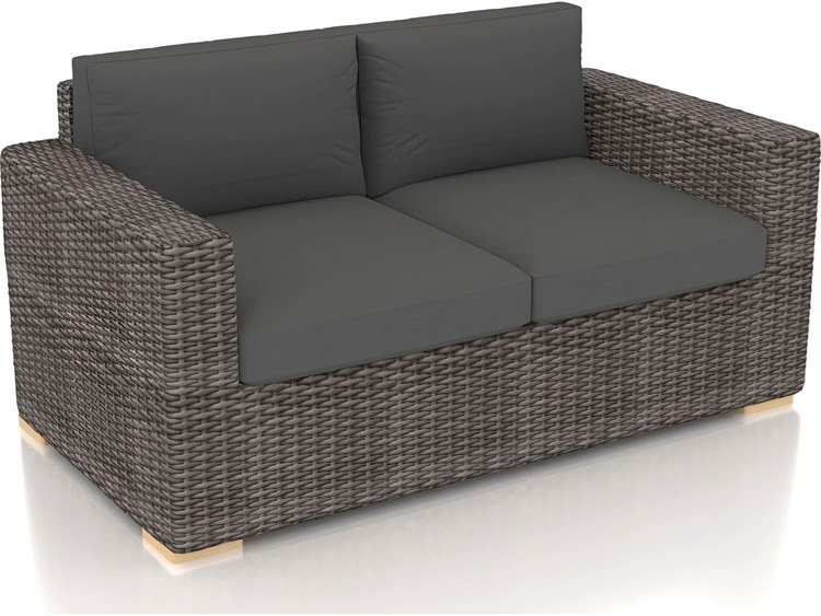 Harmonia Living Dune Wicker Patio Loveseat
