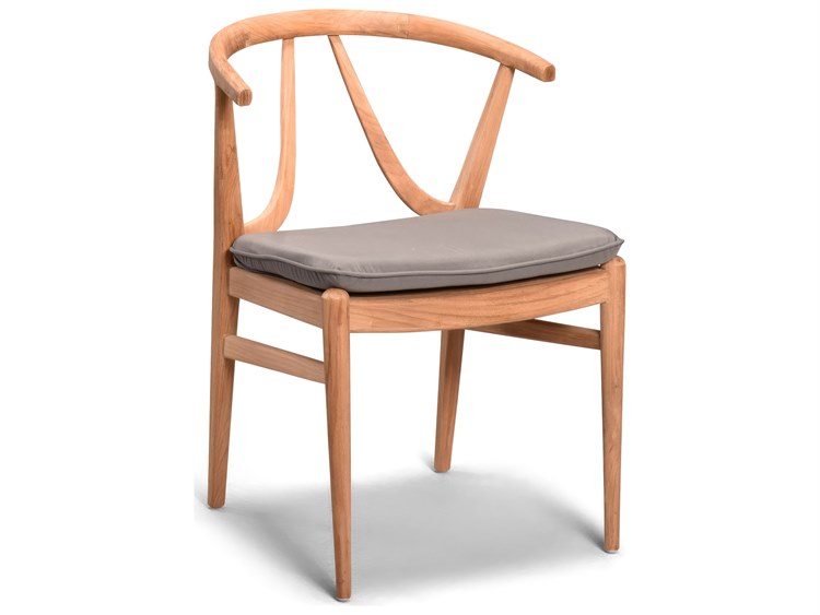 Harmonia Living Holland Teak Outdoor Patio Dining Arm Chair