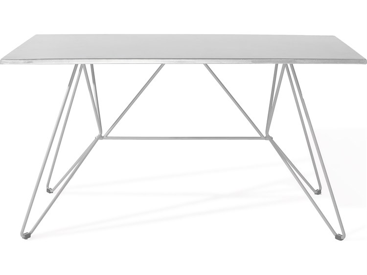 Harmonia Living Hairpin Steel 55.25''W x 31.5''D Rectangular Dining table