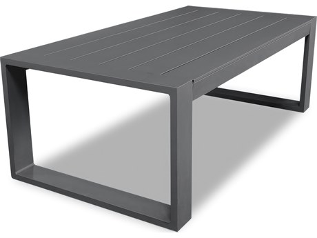 Harmonia Living Portal Aluminum Grey Rectangular Coffee table