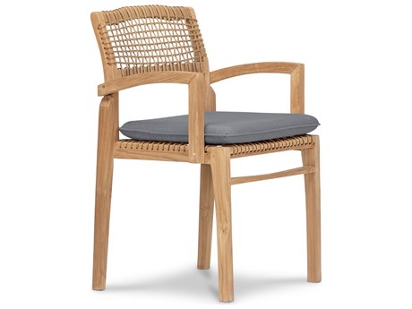 Harmonia Living Sands Teak Stackable Dining Arm Chair