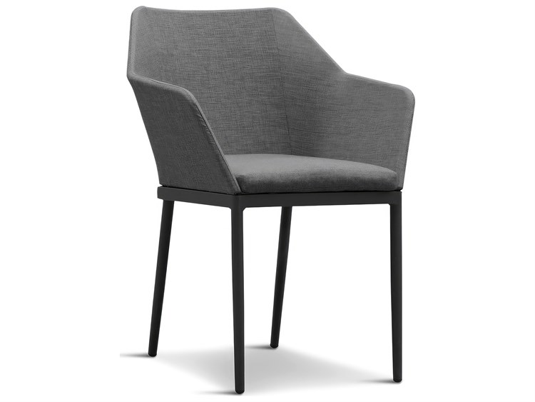 Harmonia Living Tailor Aluminum Stackable Dining Arm Chair