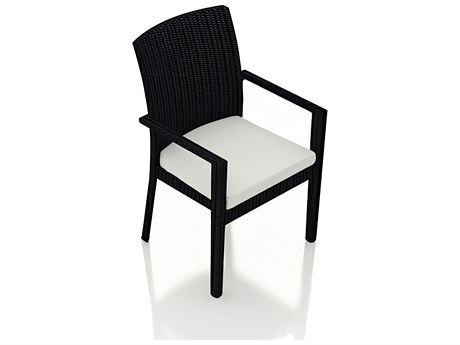Harmonia Living Urbana Wicker Stackable Dining Arm Chair