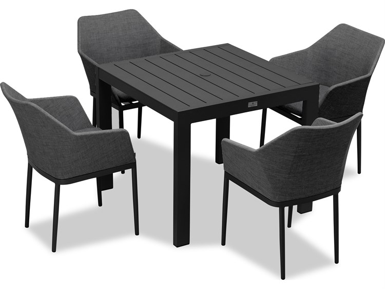 Harmonia Living Tailor Aluminum Classic 4 Seat Dining Set