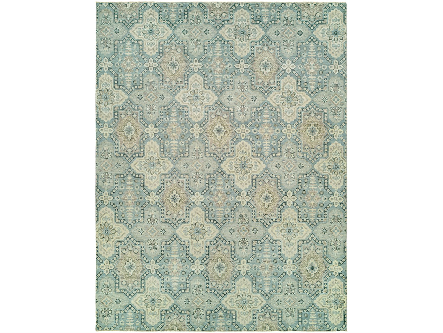Harounian Rugs Elegance Light Blue Area Rug | HARELE2LIGHTBLUE