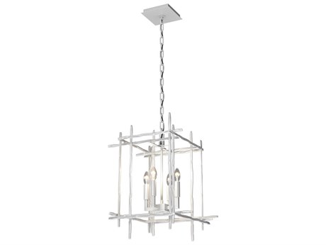 Hubbardton Forge Tura 4-Light Glass Candelabra Geometric Chandelier