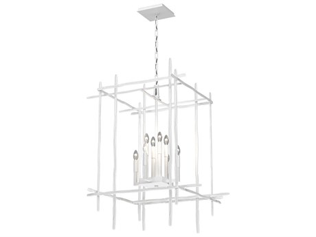 Hubbardton Forge Tura 8-Light Glass Candelabra Geometric Chandelier