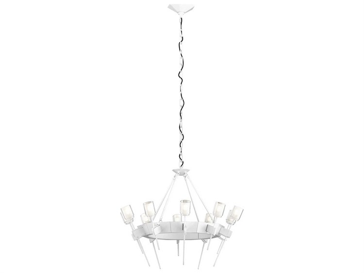 Hubbardton Forge Echo 10-Light Glass LED Chandelier
