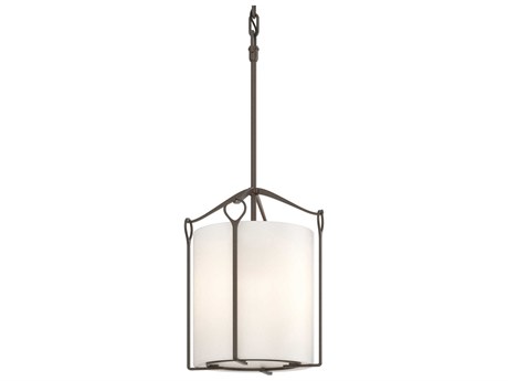 Hubbardton Forge Bow 1-Light Glass Drum Mini Pendant
