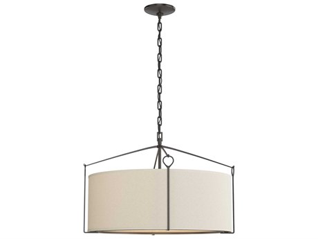 Hubbardton Forge Bow 4-Light Glass Drum Pendant
