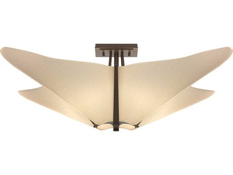 Hubbardton Forge Kirigami 4-Light Geometric Semi Flush Mount