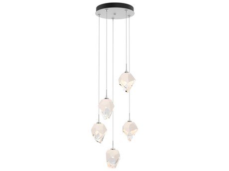 Hubbardton Forge Chrysalis 5-Light Crystal Glass Pendant