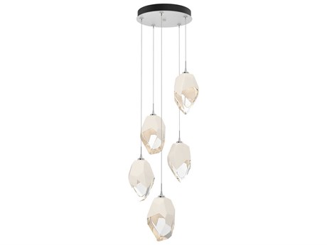 Hubbardton Forge Chrysalis 5-Light Crystal Glass Pendant
