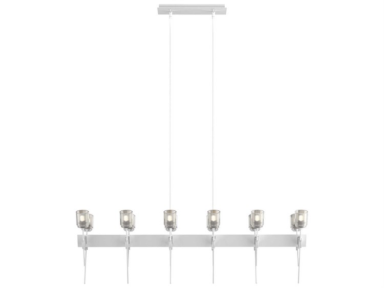 Hubbardton Forge Echo 12-Light Glass LED Linear Island Pendant