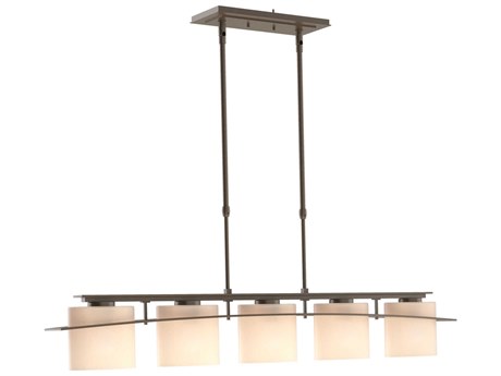 Hubbardton Forge Ellipse 5-Light Glass Linear Island Pendant