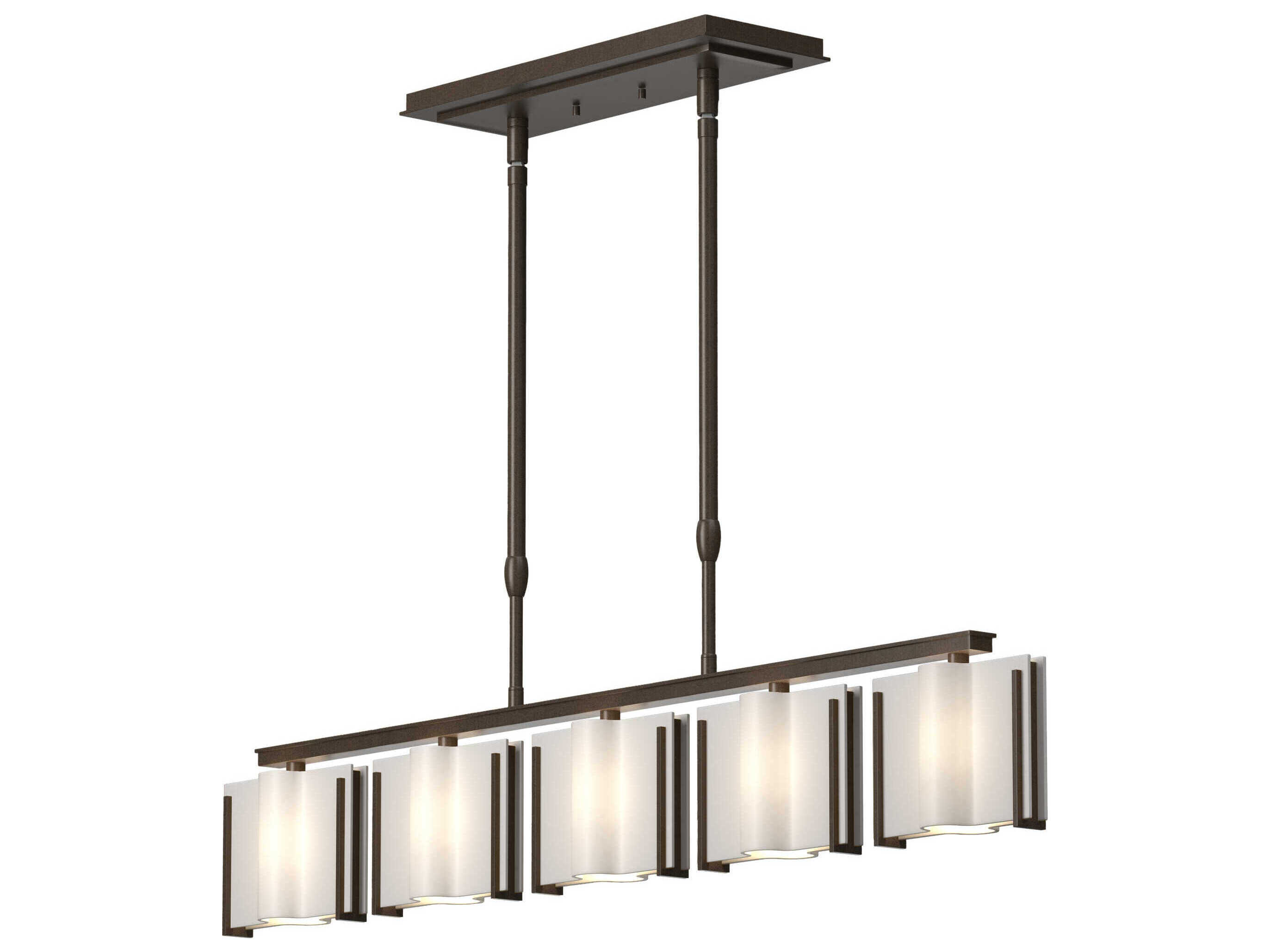 Hubbardton Exos 5light 43'' Wide Island Light HBF137545