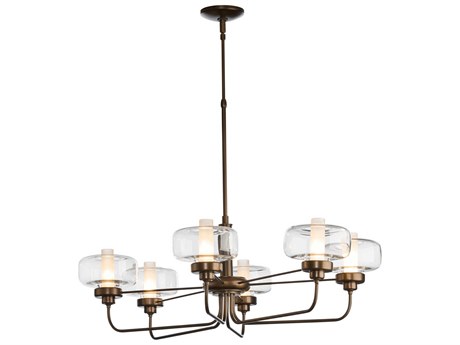 Hubbardton Forge Nola 6-Light Glass Island Pendant