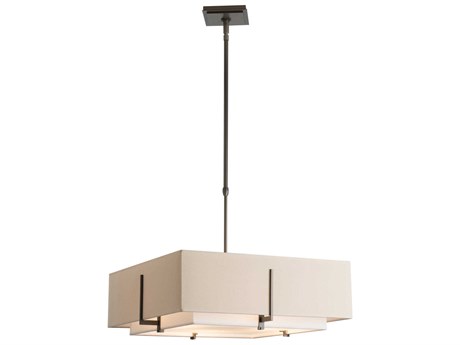 Hubbardton Forge Exos 4-Light Glass Tiered Pendant