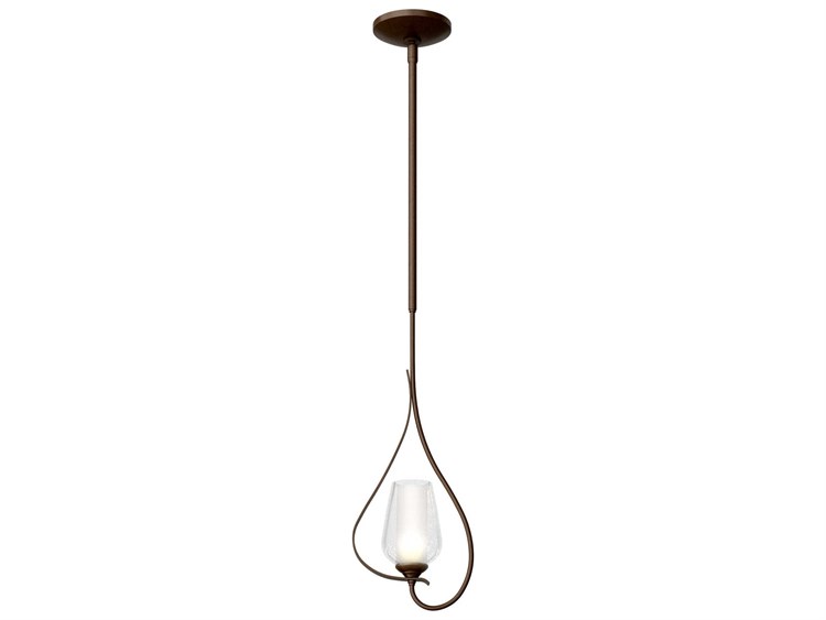 Hubbardton Forge Flora 1-Light Glass Bell Mini Pendant