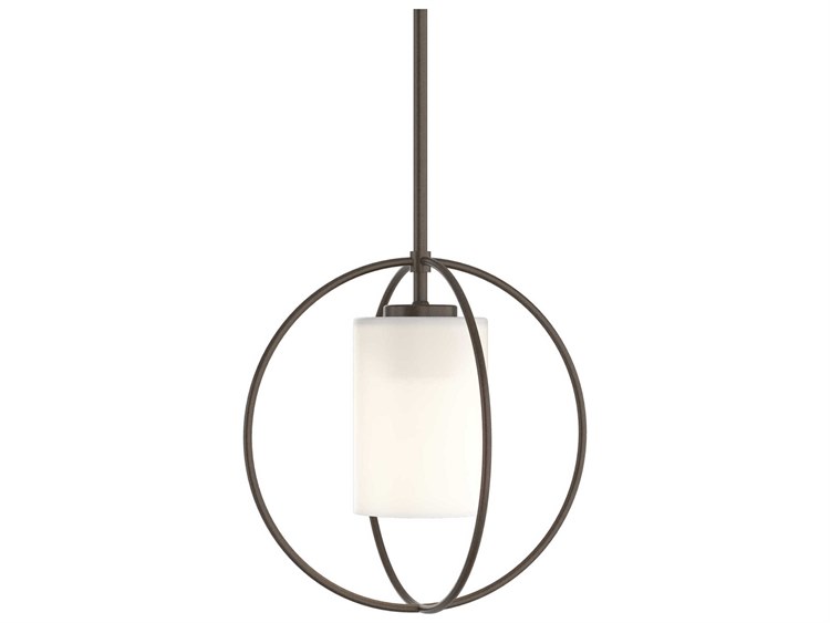 Hubbardton Forge Rhythm 1-Light Glass Cylinder Round Mini Pendant