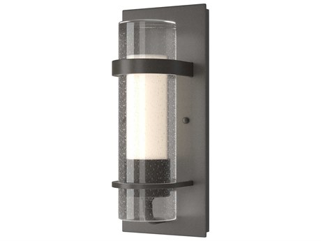 Hubbardton Forge Banded 1-Light Glass Wall Sconce