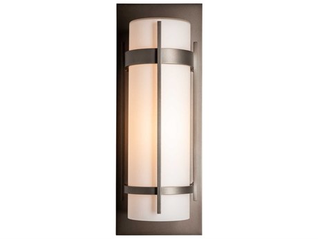 Hubbardton Forge Banded 1 - Light Incandescent Outdoor Wall Light