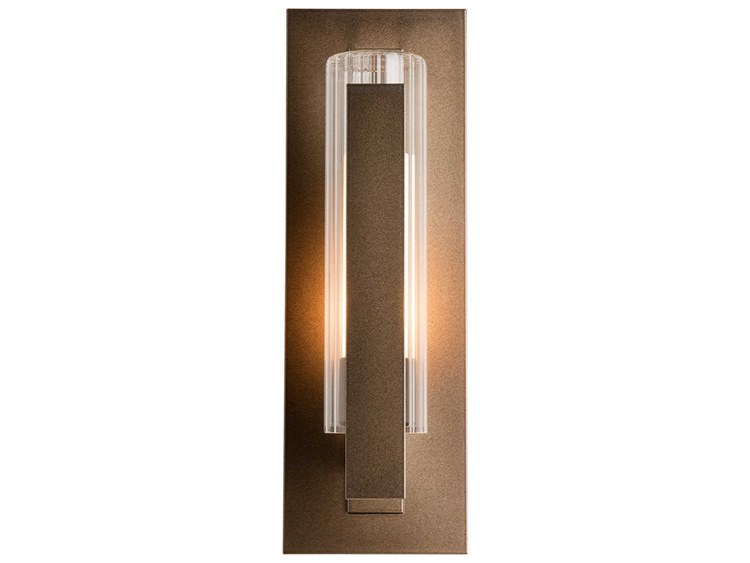 Hubbardton Forge Vertical 1-Light Outdoor Wall Light Bronze
