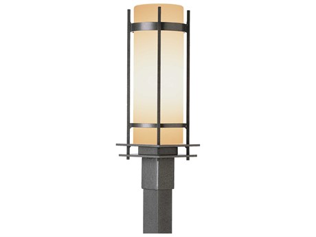 Hubbardton Forge Banded 1 - Light Incandescent Outdoor Post Light