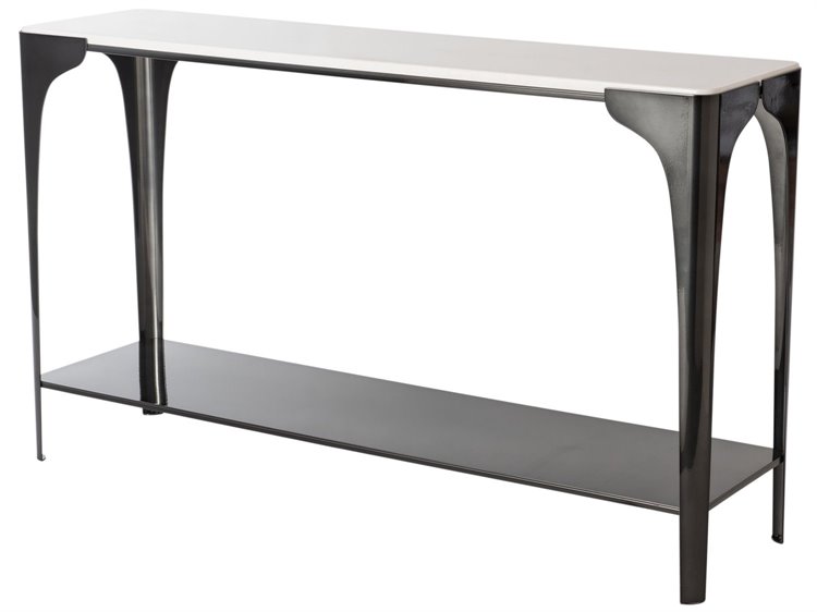 Hubbardton Forge Cove Rectangular Marble Console Table