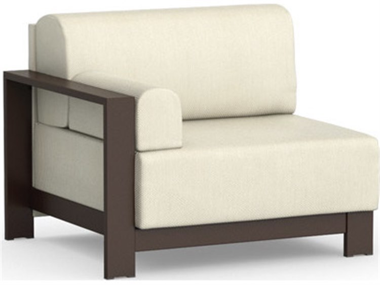 Homecrest Grace Modular Aluminum Right Arm Lounge Chair with Arm Pillow
