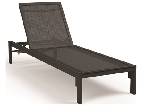 Homecrest Allure Mesh Aluminum Stackable Adjustable Chaise Lounge