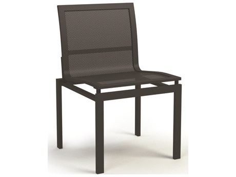 Homecrest Allure Mesh Aluminum Stackable Dining Side Chair