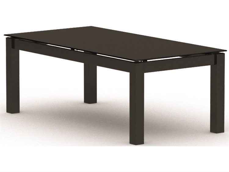 Homecrest Mode Aluminum 44''W x 22''D Rectangular Coffee Table