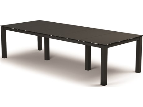 Homecrest Mode Aluminum 110''W x 44''D Rectangular Dining Table