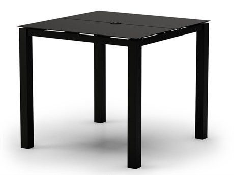 Homecrest Mode Aluminum 44'' Square Bar Table with Umbrella Hole