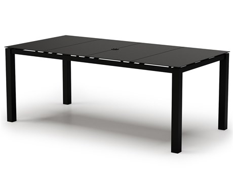 Homecrest Mode Aluminum 88'W x 44''D Rectangular Counter Table with Umbrella Hole