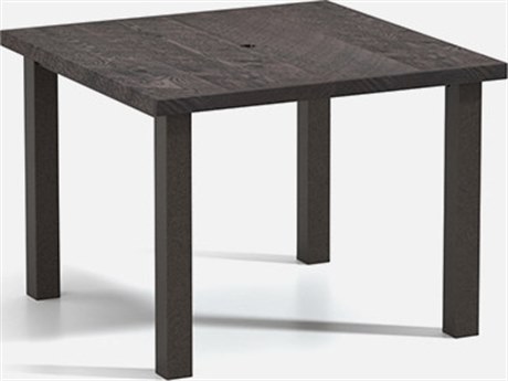 Homecrest Timber Aluminum 42'' Wide Square Post Base Cafe Table