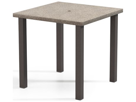 Homecrest Stonegate Aluminum 42'' Square Bar Table with Umbrella Hole