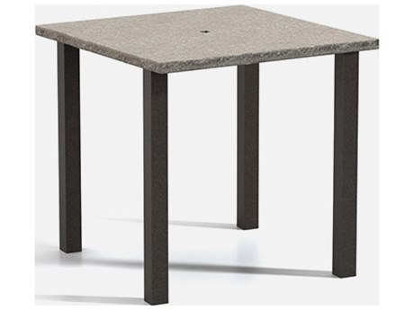 Homecrest Shadow Rock Aluminum 42'' Wide  Square Bar Table