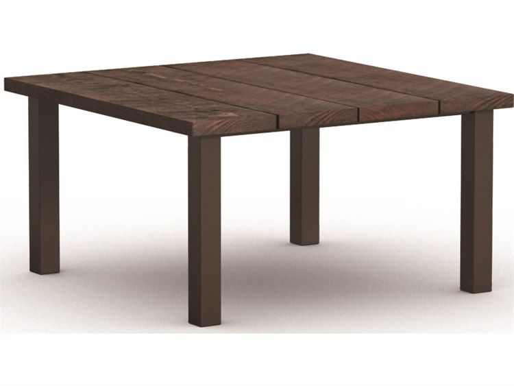Homecrest Timber Aluminum 48'' Square Dining Table